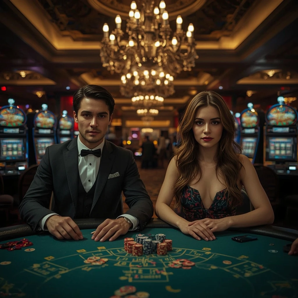 Deux joueurs de poker au Sportsbet IO Casino